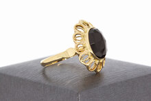 Vintage 585 Gold Ring Damen mit Granat - Ringgr&ouml;&szlig;e 61, 5 g