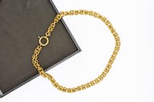 18 Karat Gold Byzantinische K&ouml;nigskette - 47,1 cm