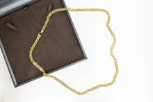 585 Bicolor-Gold K&ouml;nigskette Herren - 61,1 cm