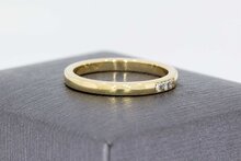 585 Gold Vorsteckring mit Diamant - Ringgr&ouml;&szlig;e 52, 2,6 g