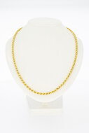 18 Karat Gold Kordelkette - 52,4 cm