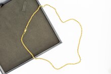 18 Karat Gold Kordelkette - 52,4 cm