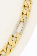 18 Karat Gold Figarokette Herren - 71,3 cm