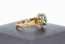 18 Karat Gold Ring Damen mit Diamant 0,10 ct - Ringgr&ouml;&szlig;e 55
