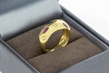 18 Karat Gold Pinky-Ring mit Saphir - Ringgr&ouml;&szlig;e 45