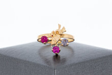 585 Gold Ring Damen mit Saphir - Ringgr&ouml;&szlig;e 55, 2,8 g
