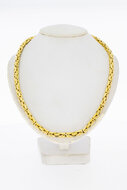 18 Karat Gold Byzantinische K&ouml;nigskette Herren - 52,7 cm