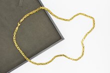18 Karat Gold Byzantinische K&ouml;nigskette Herren - 52,7 cm