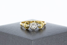 18 Karat Gold Solit&auml;rring Damen mit Diamant - Ringgr&ouml;&szlig;e 54