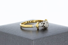 18 Karat Gold Solit&auml;rring Damen mit Diamant - Ringgr&ouml;&szlig;e 54