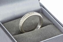18 Karat Wei&szlig;gold Ring Damen mit Diamant - Ringgr&ouml;&szlig;e 52, 5 g