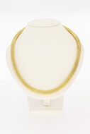 585 Gold Geflochtene Kette Damen - 44,8 cm