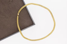 585 Gold Geflochtene Kette Damen - 44,8 cm