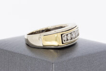585 Bicolor-Gold Statement-Ring Herren - Ringgr&ouml;&szlig;e 63