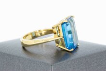 18 Karat Gold Ring Damen mit Topas - Ringgr&ouml;&szlig;e 54