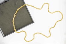 18 Karat Gold Byzantinische K&ouml;nigskette Herren - 80,4 cm