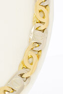18 Karat Gold Falkenaugenkette Herren - 70,5 cm