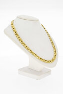 585 Gold Falkenaugenkette - 55,5 cm
