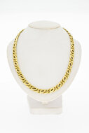 585 Gold Falkenaugenkette - 55,5 cm