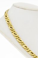 585 Gold Falkenaugenkette - 55,5 cm