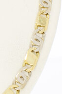 18 Karat Gold Falkenaugenkette - 54 cm