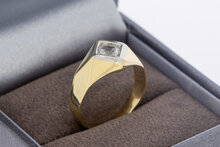 585 Gold Ring mit Saphir - Ringgr&ouml;&szlig;e 51