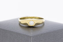 585 Gold Solit&auml;rring mit Diamant 0,20 ct - Ringgr&ouml;&szlig;e 57