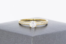 9 Karat Gold Solit&auml;rring Damen mit Zirkonia - Ringgr&ouml;&szlig;e 56
