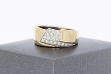 18 Karat Gold Ring Damen mit Diamant 0,15 ct - Ringgr&ouml;&szlig;e 59