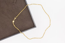 585 Gold Kordelkette Damen - 44 cm