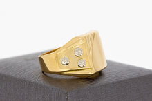 18 Karat Bicolor-Gold Statement-Ring Herren - Ringgr&ouml;&szlig;e 62