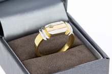 585 Gold Statement-Ring mit Zirkonia - Ringgr&ouml;&szlig;e 61, 7,6 g