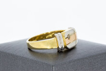 585 Gold Statement-Ring mit Zirkonia - Ringgr&ouml;&szlig;e 61, 7,6 g