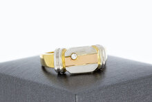 585 Gold Statement-Ring mit Zirkonia - Ringgr&ouml;&szlig;e 61, 7,6 g