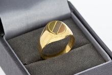 18 Karat Tricolor-Gold Pinky-Ring Herren - Ringgr&ouml;&szlig;e 56
