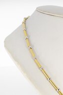 585 Bicolor-Gold St&auml;bchenkette - 45,3 cm