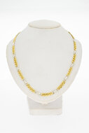 18 Karat Bicolor-Gold Ankerkette - 51,3 cm