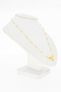 18 Karat Gold Fantasiekette Damen mit Diamant - 44 cm