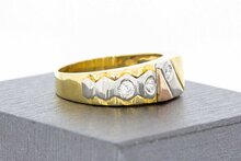 18 Karat Gold Statement-Ring mit Zirkonia - Ringgr&ouml;&szlig;e 62