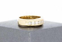 585 Gold Ring Damen mit Diamant 0,58 ct - Ringgr&ouml;&szlig;e 54