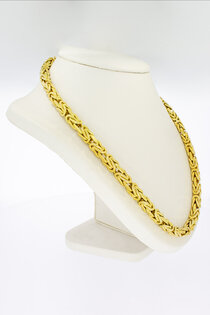 3,5mm Kette Collier Erbskette Halskette 585 Gold Weißgold 50cm Herren