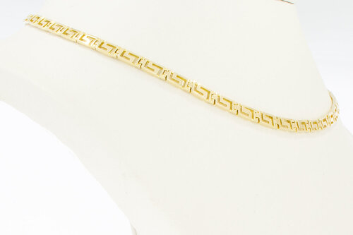 Versace-Stil Goldkette 14 Karat - 42,5 cm