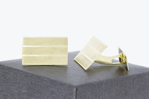 Figurierte 585 Gold Manschettenknöpfe