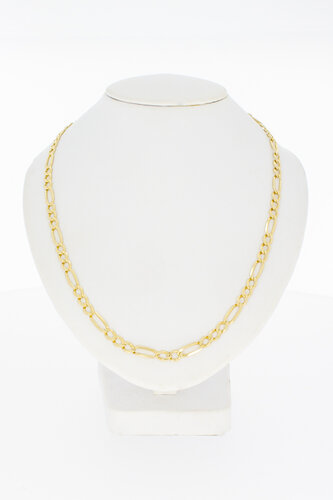 Figaro Goldkette 14 Karat - 43,5 cm