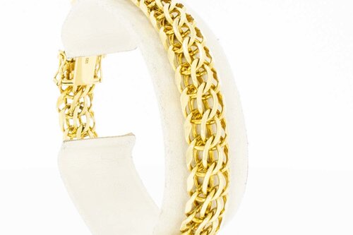 Geflochtenes 585 Gold Armband - 19,7 cm