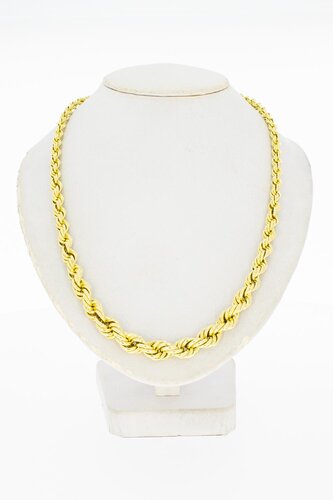 14 Karat geflochtene Goldkette - 47,5 cm