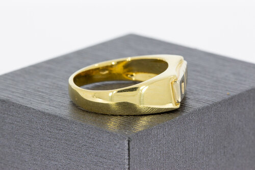 14 Karat Gold Zirkonia ring - 19,6 mm