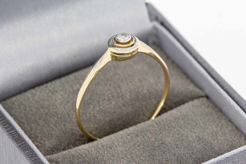 14 Karat Gold Diamantring - 19,9 mm