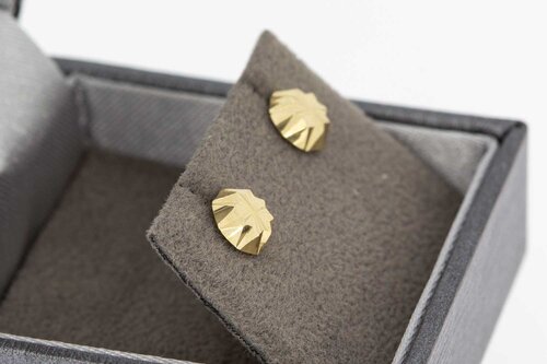 Damen Ohrstecker 14 Karat Gold - 6,4 mm