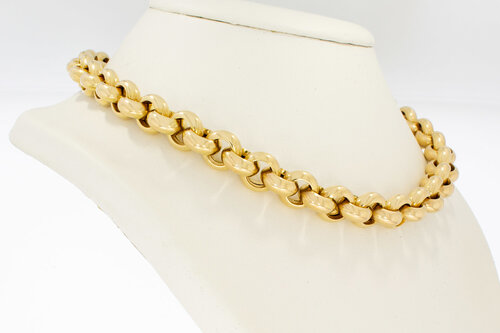 14 Karat Gelbgold Erbskette - 46 cm